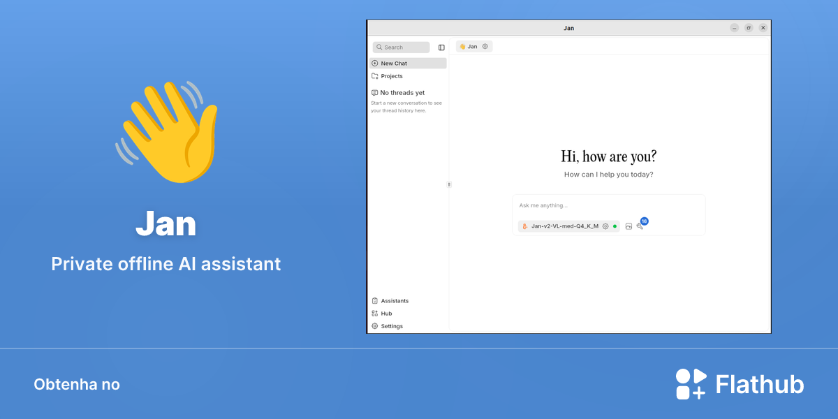 Instalar Jan no Linux | Flathub