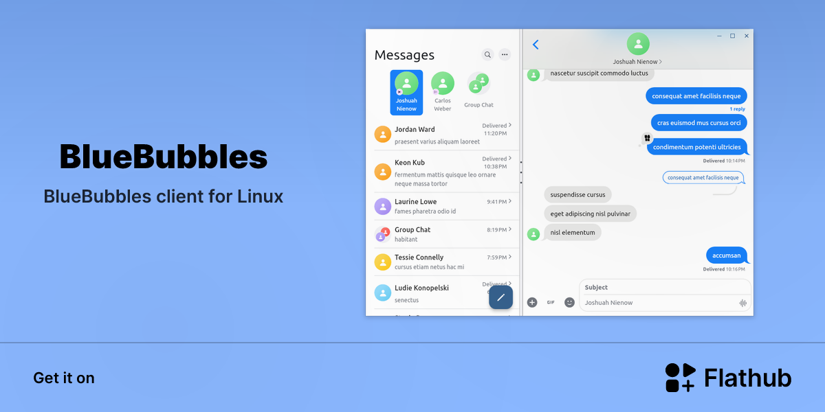 Install BlueBubbles on Linux | Flathub