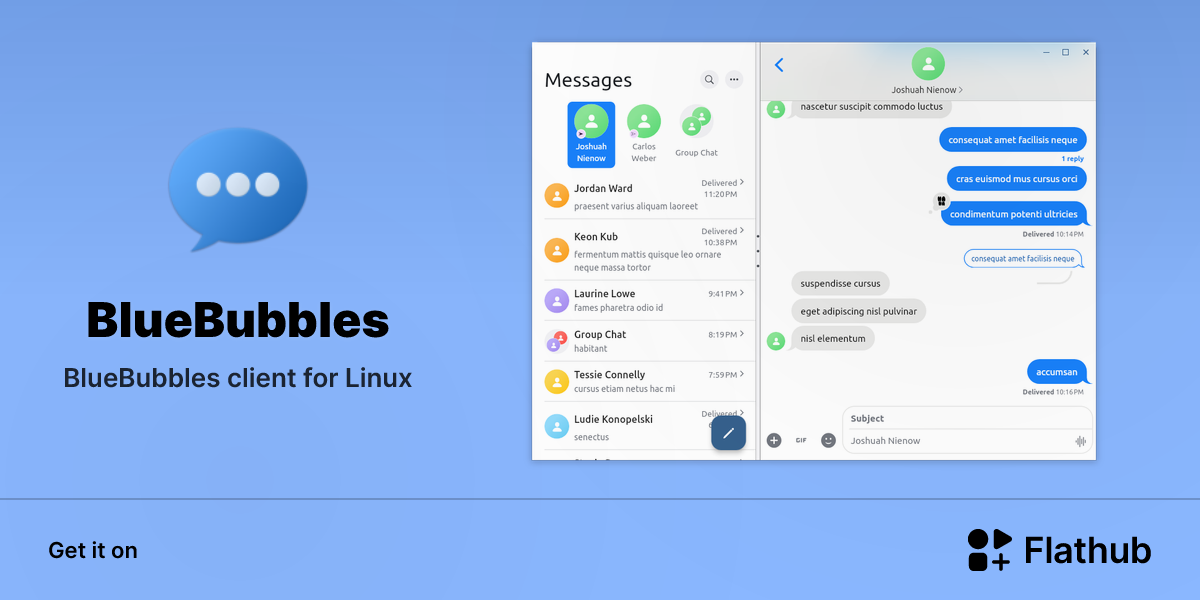 Install BlueBubbles on Linux | Flathub