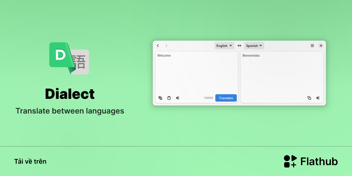 Cài đặt Dialect trên Linux | Flathub