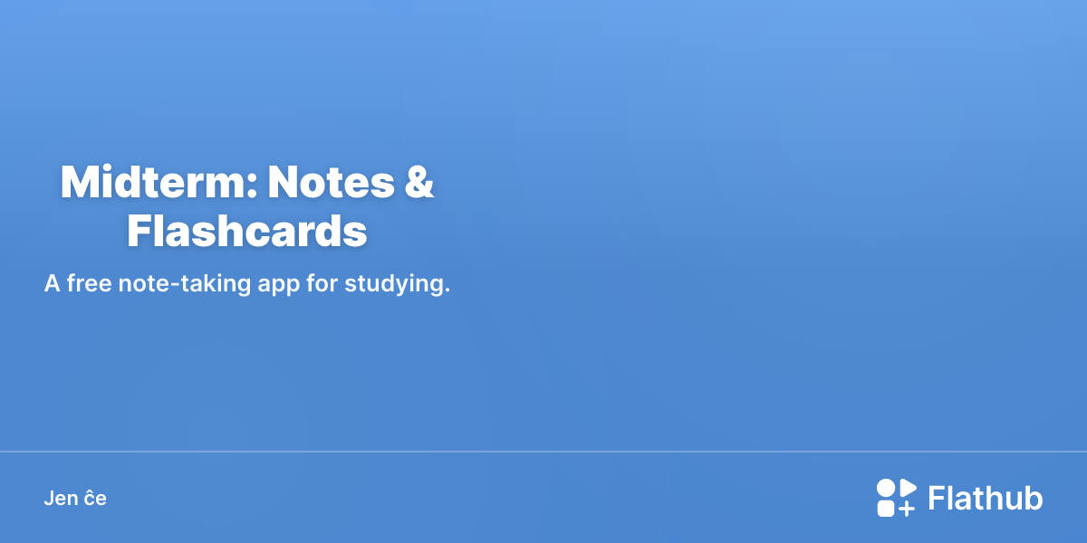 Instali Midterm: Notes & Flashcards sur Linux | Flathub