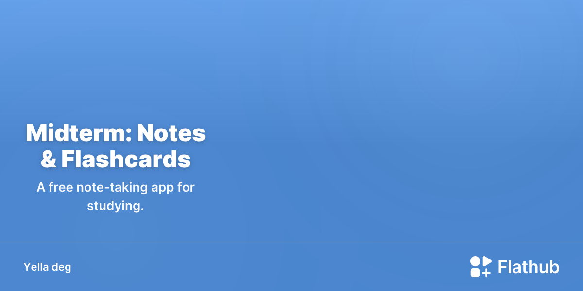Sbedd Midterm: Notes & Flashcards deg Linux | Flathub