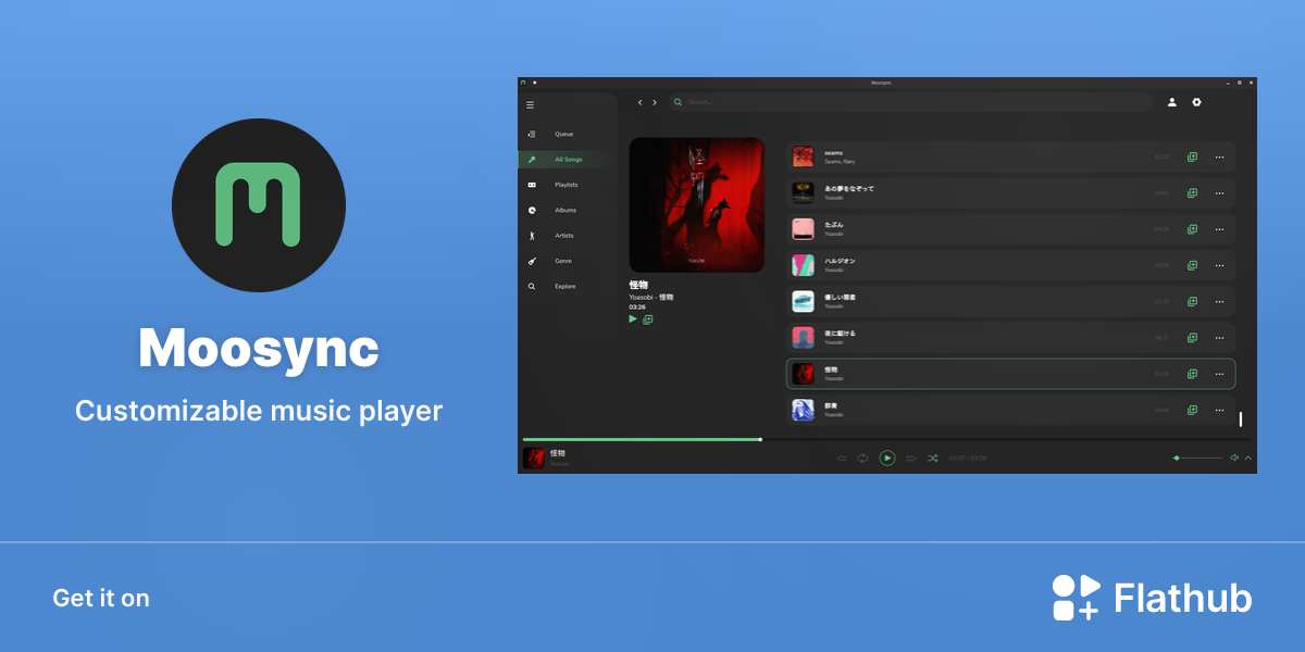 Install Moosync on Linux | Flathub