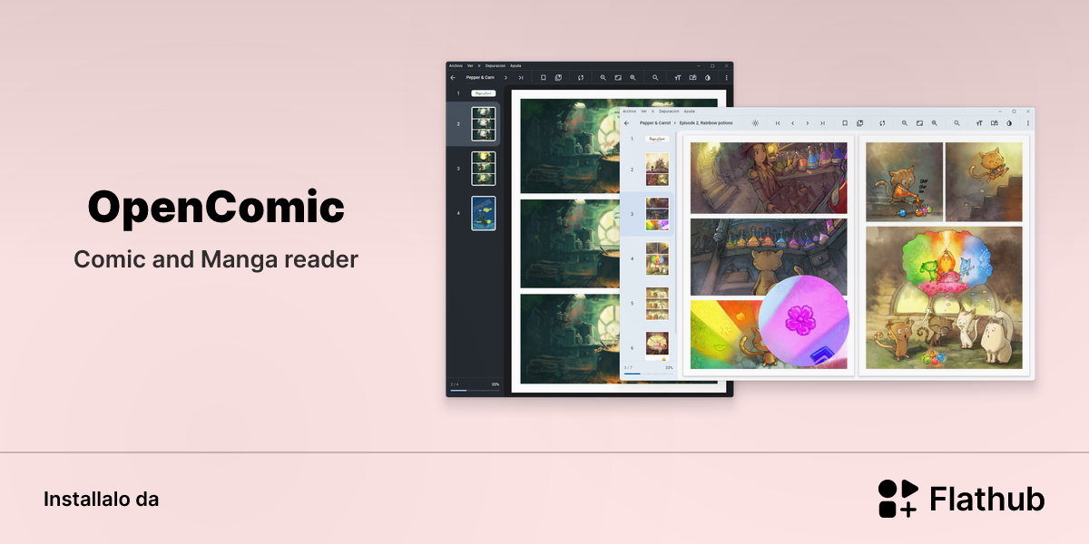 Installa OpenComic su Linux | Flathub