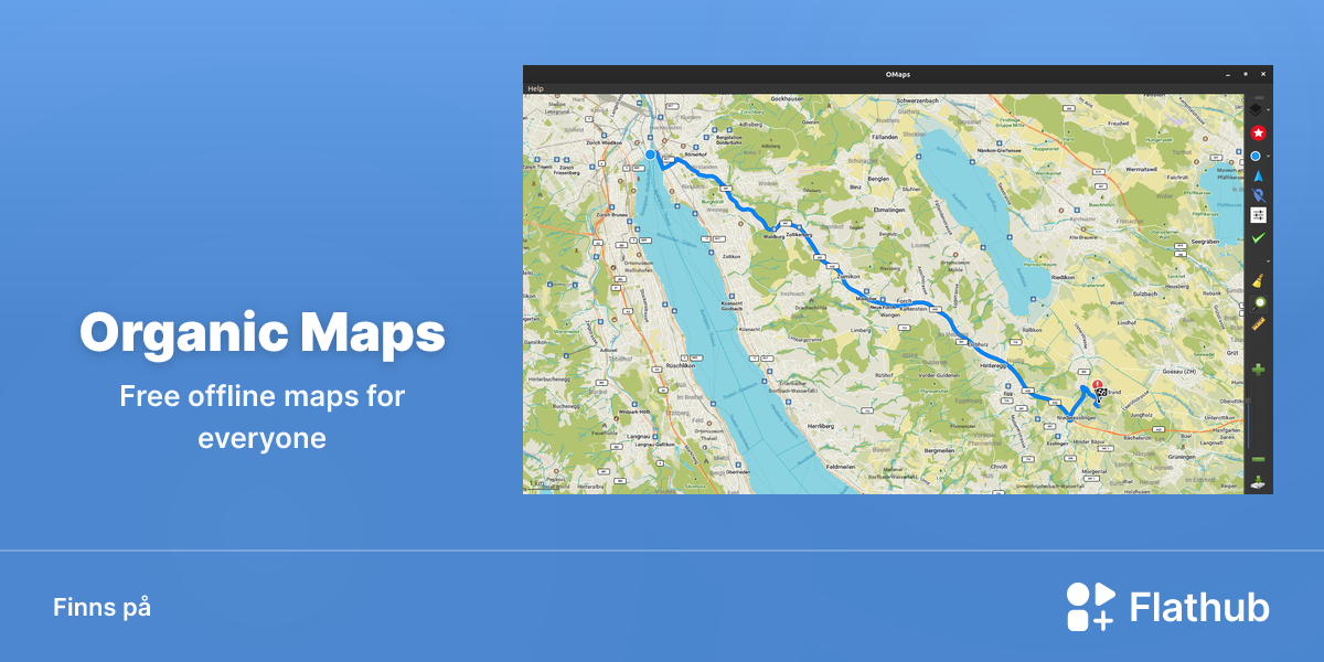 Installera Organic Maps på Linux | Flathub