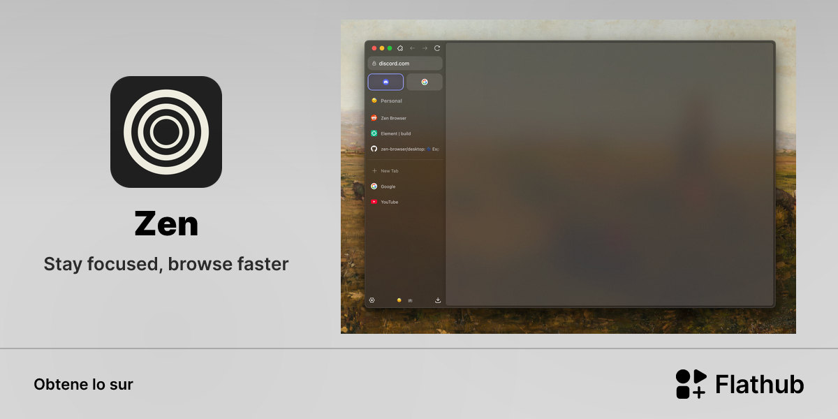 Installar Zen sur Linux | Flathub