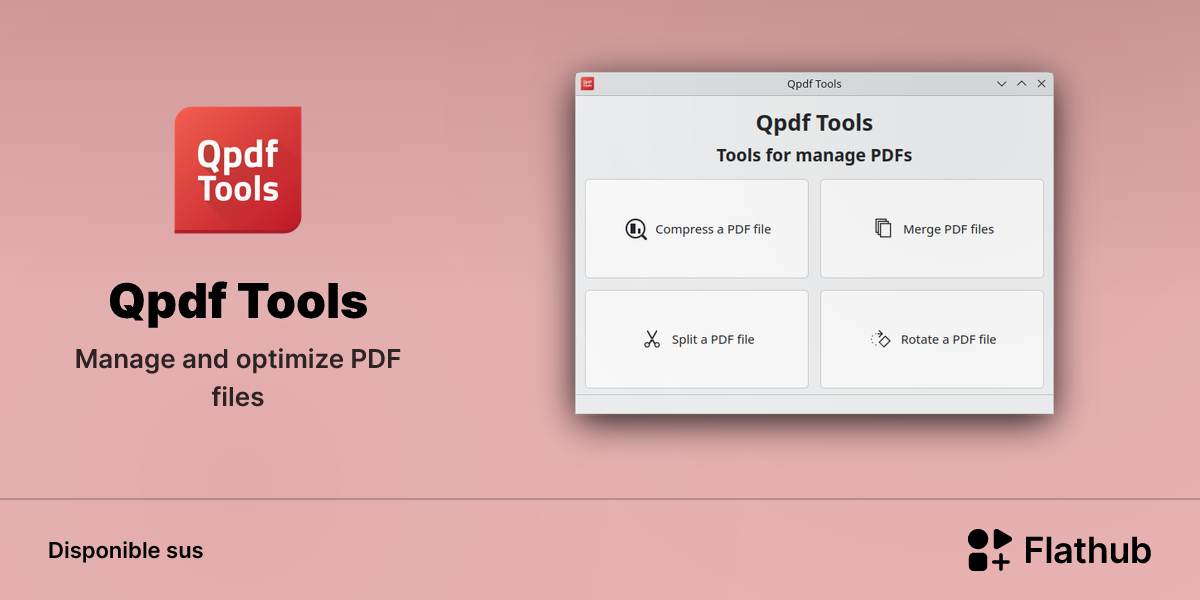 Installar Qpdf Tools sus Linux | Flathub