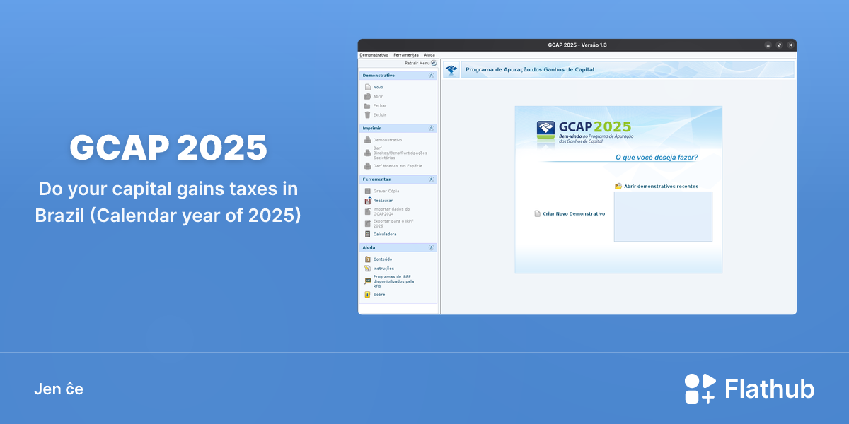 Instali GCAP 2025 sur Linux | Flathub