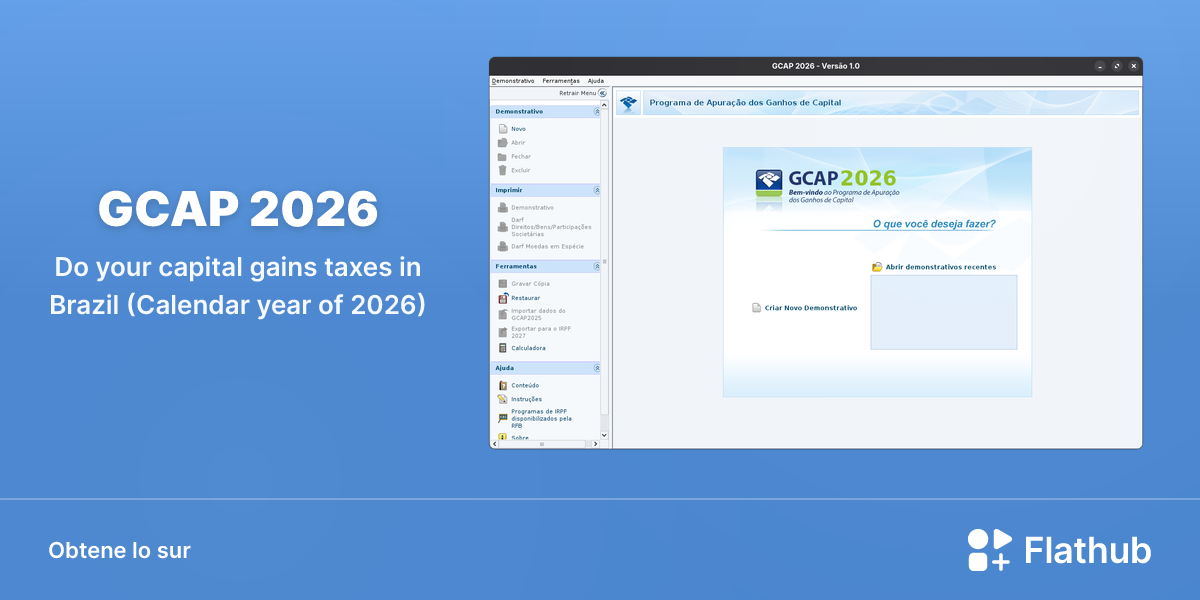Installar GCAP 2026 sur Linux | Flathub