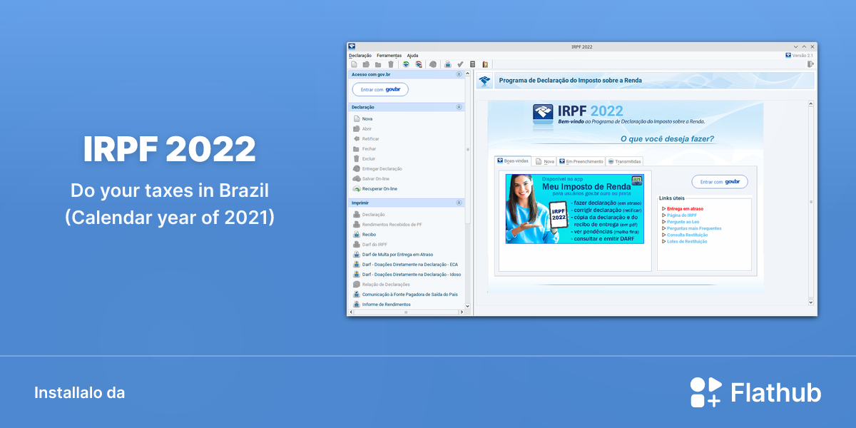 Installa IRPF 2022 su Linux | Flathub
