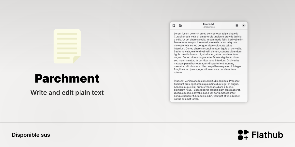 Installar Parchment sus Linux | Flathub