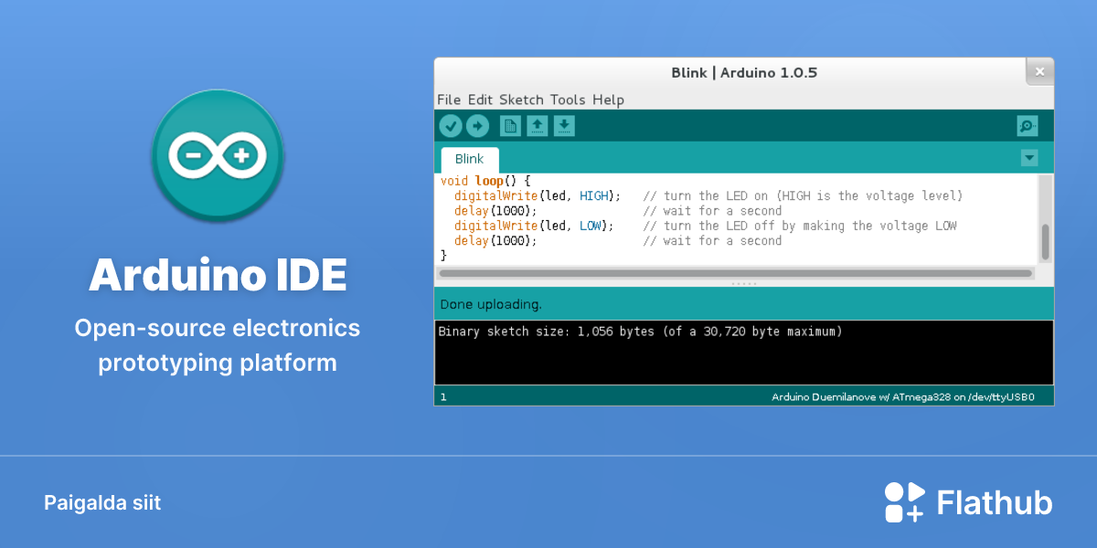 Paigalda Arduino IDE Linuxis | Flathub
