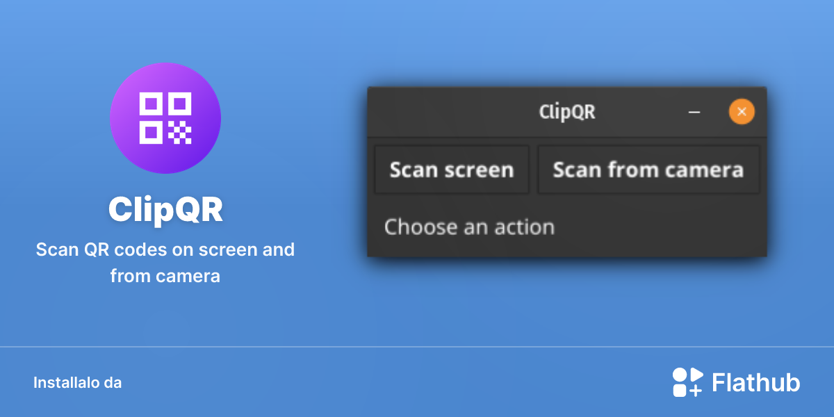 Installa ClipQR su Linux | Flathub