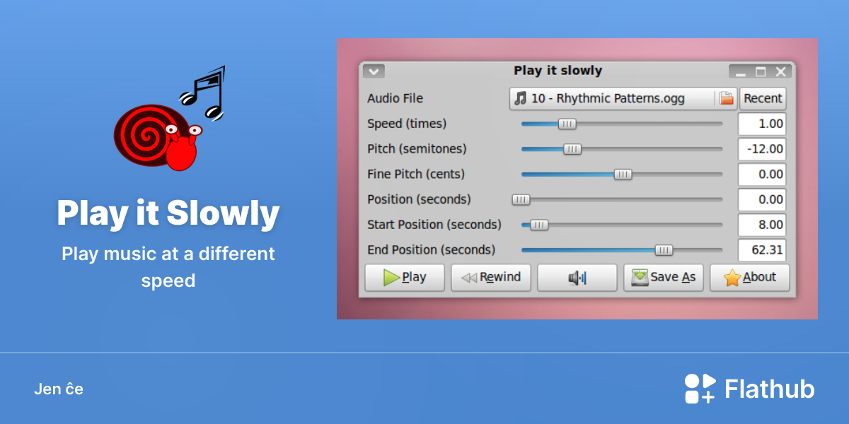 Instali Play it Slowly sur Linux | Flathub