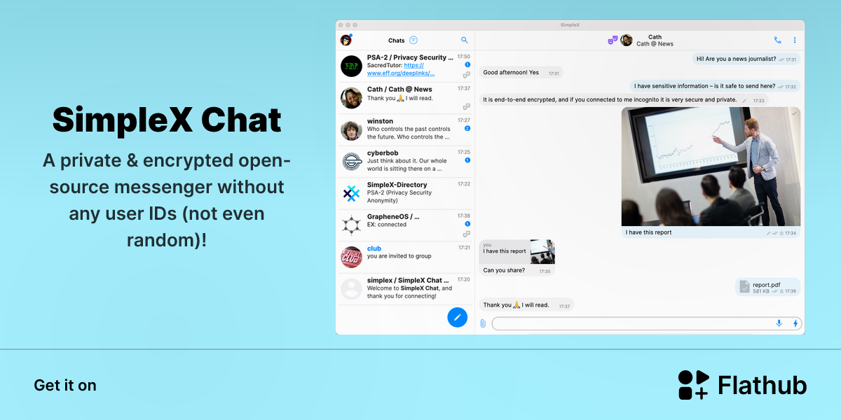 Install SimpleX Chat on Linux | Flathub