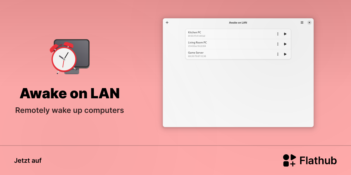 Awake on LAN auf Linux installieren | Flathub