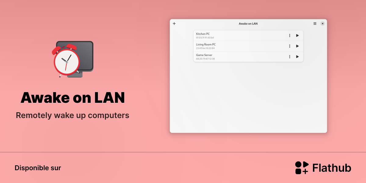 Installer Awake on LAN sur Linux | Flathub