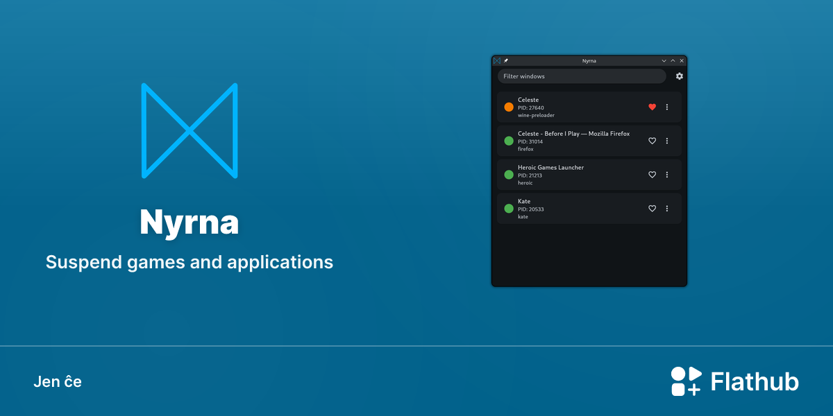 Instali Nyrna sur Linux | Flathub
