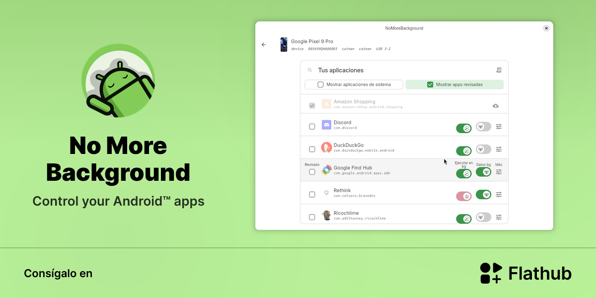 Instalar No More Background en Linux | Flathub