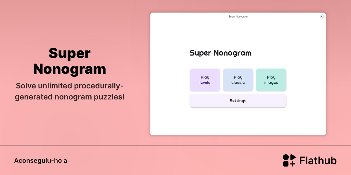 Instal·leu Super Nonogram a Linux | Flathub