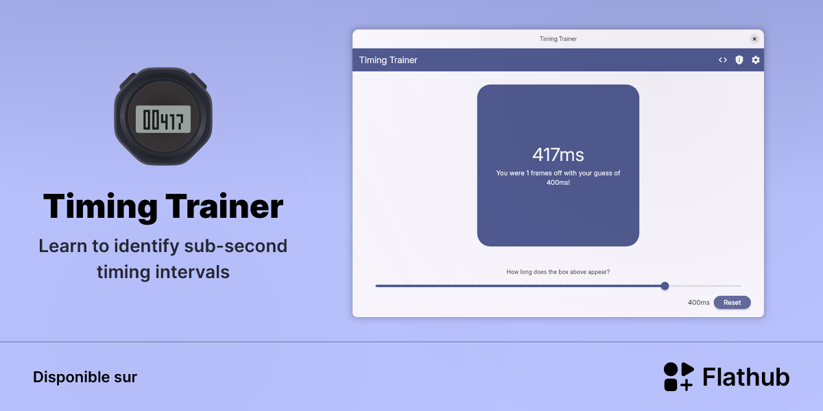 Installer Timing Trainer sur Linux | Flathub