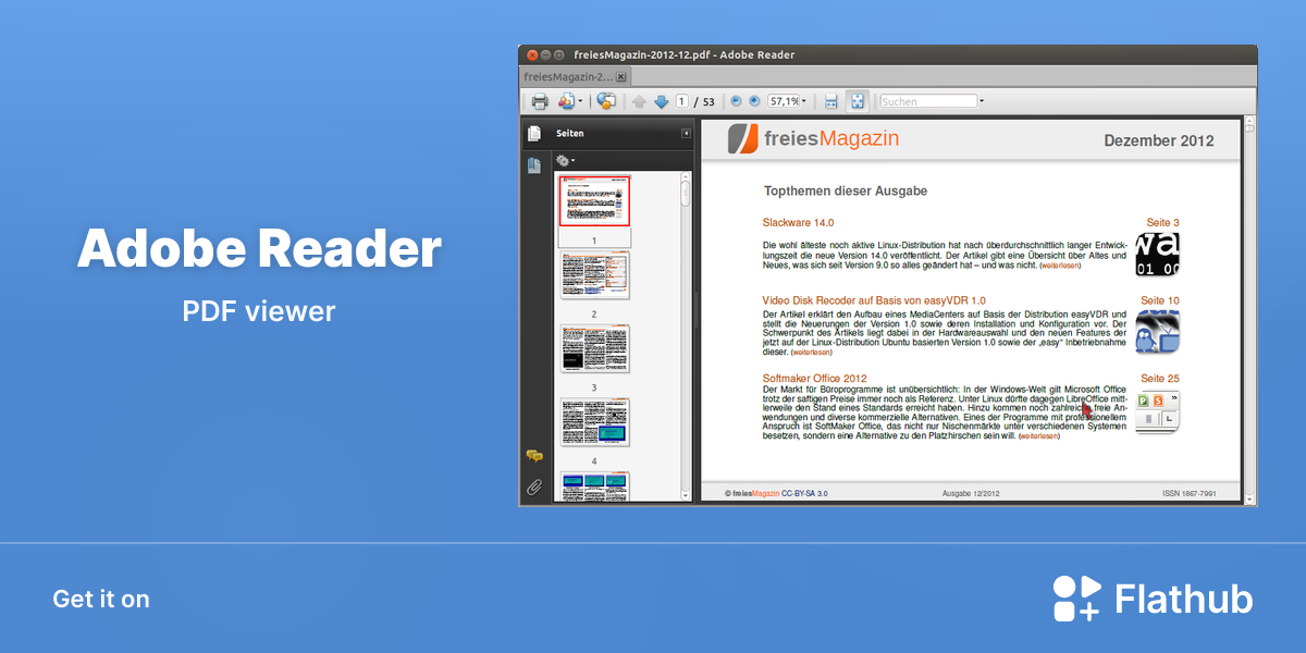 Install Adobe Reader on Linux | Flathub