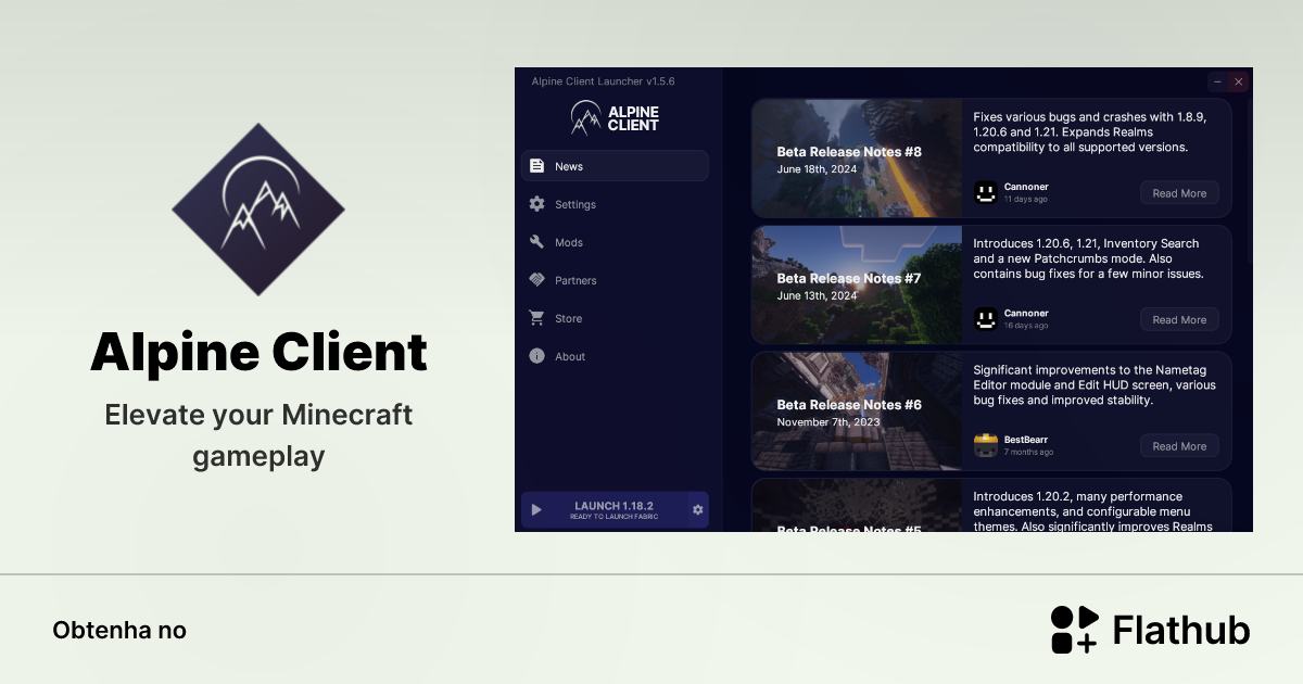 Instalar Alpine Client no Linux | Flathub