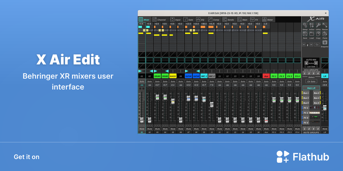 Install X Air Edit on Linux | Flathub