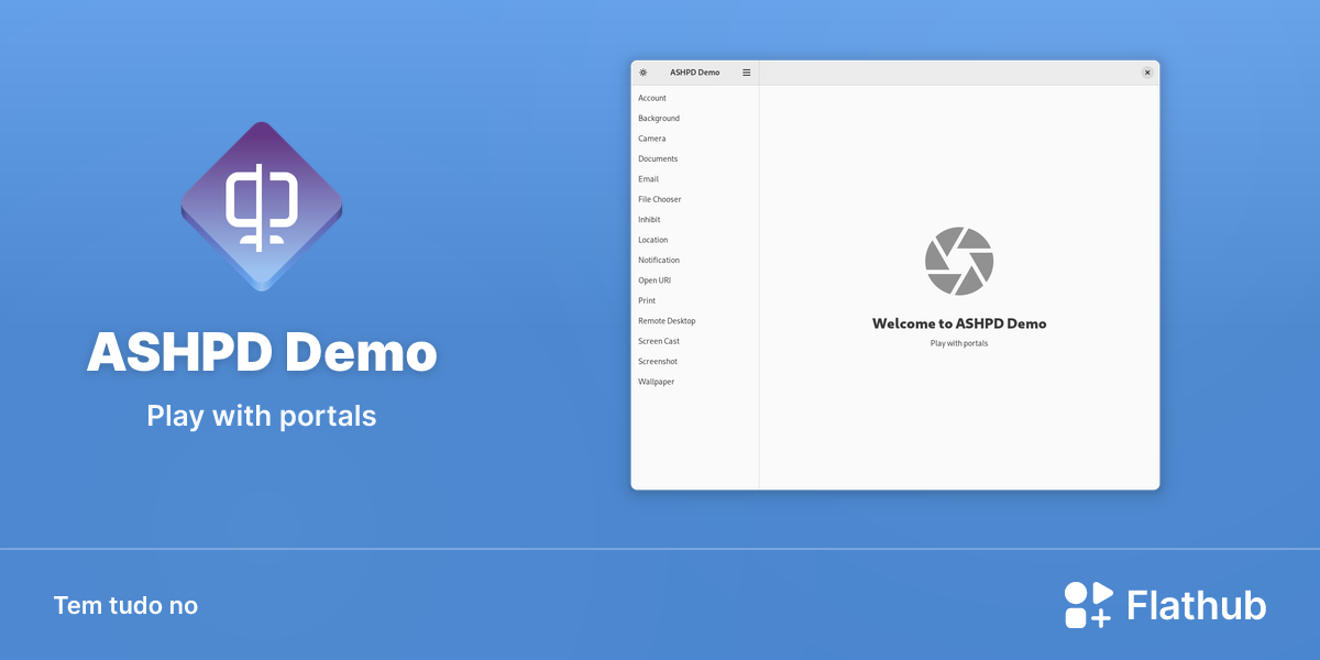 Instalar ASHPD Demo no Linux | Flathub