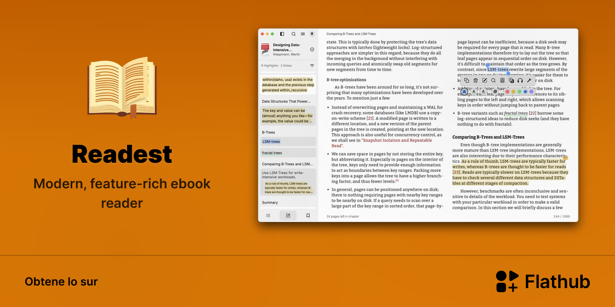 Installar Readest sur Linux | Flathub