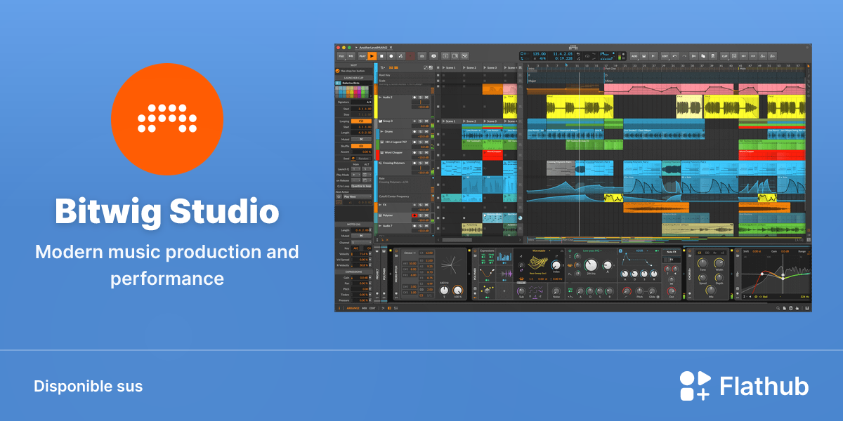 Installar Bitwig Studio sus Linux | Flathub