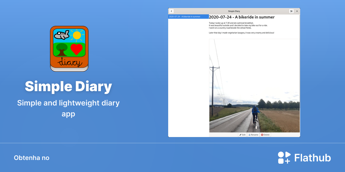 Instalar Simple Diary no Linux | Flathub