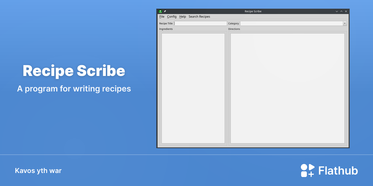 Lea Recipe Scribe war Linux | Flathub