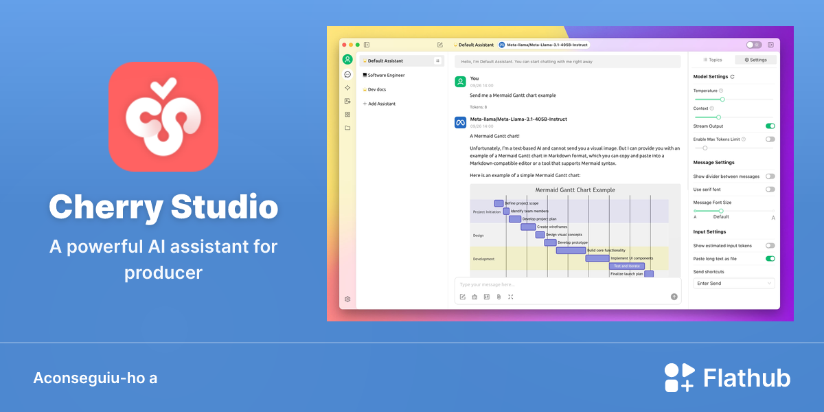 Instal·leu Cherry Studio a Linux | Flathub