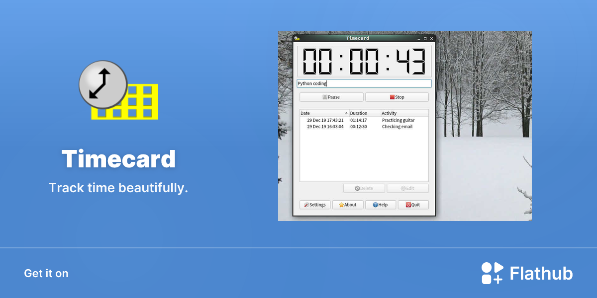 Install Timecard on Linux | Flathub
