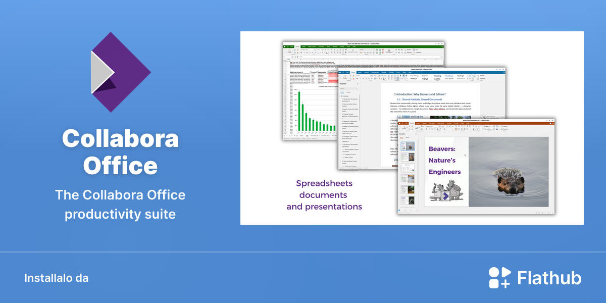 Installa Collabora Office su Linux | Flathub