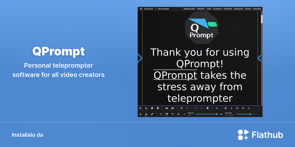 Installa QPrompt su Linux | Flathub