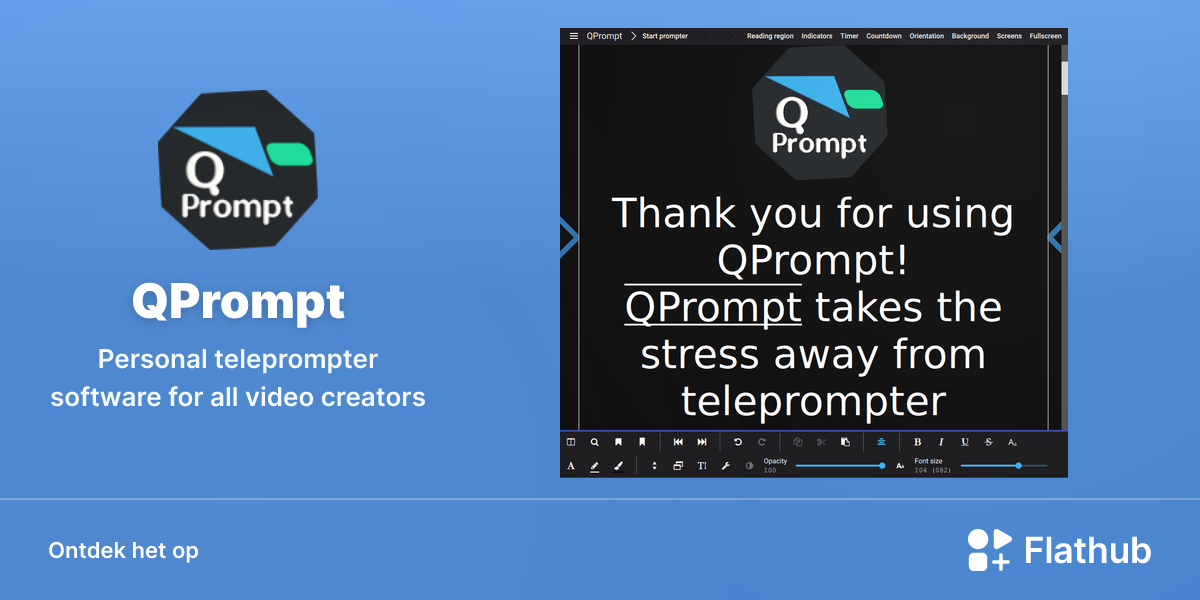 Installeer QPrompt op Linux | Flathub