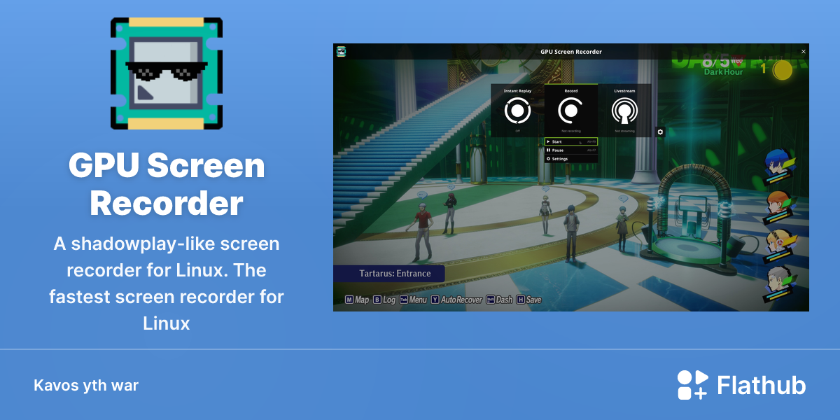 Lea GPU Screen Recorder war Linux | Flathub