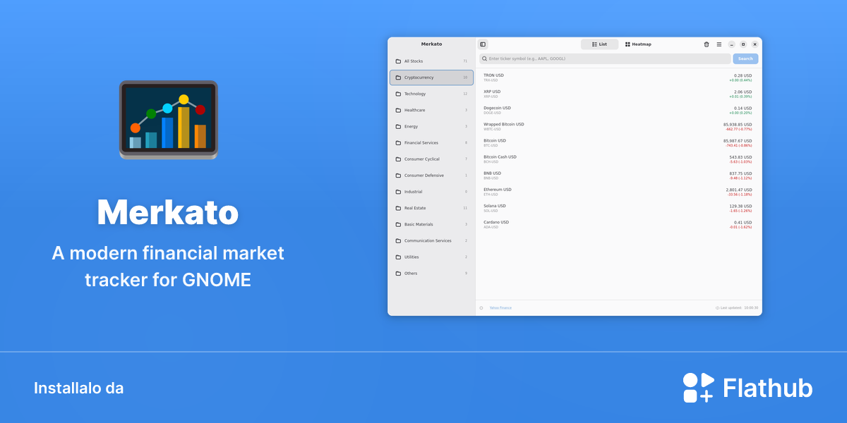Installa Merkato su Linux | Flathub