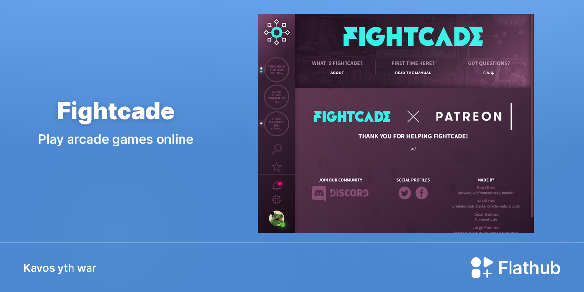 Lea Fightcade war Linux | Flathub