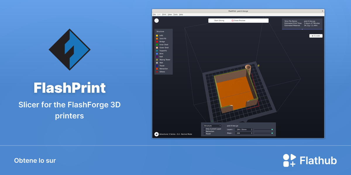 Installar FlashPrint sur Linux | Flathub