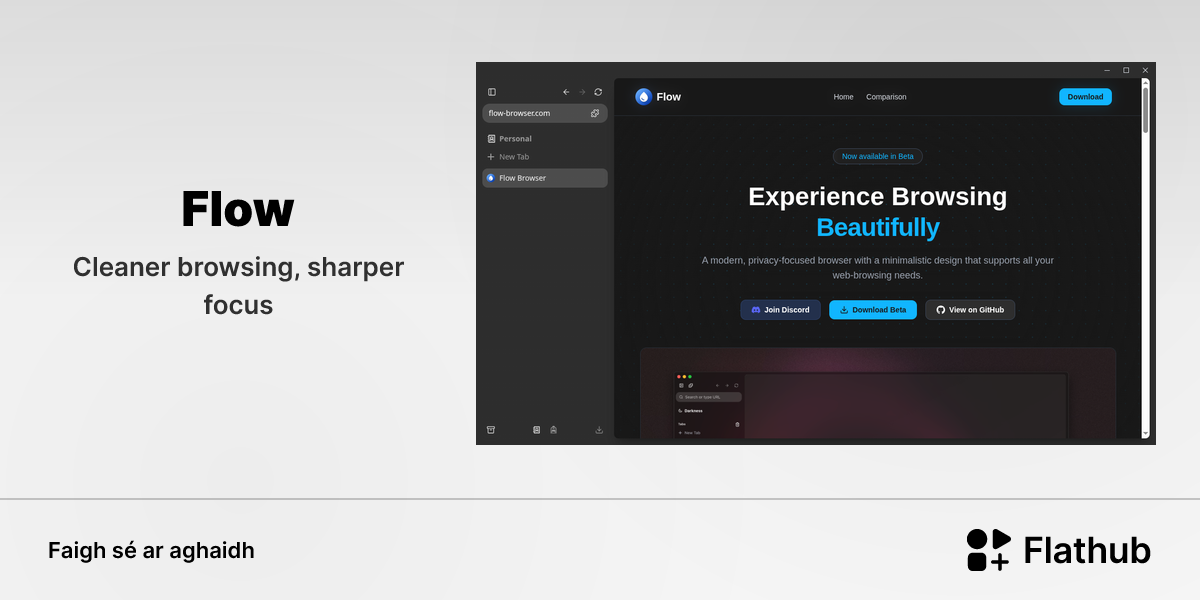 Suiteáil Flow ar Linux | Flathub