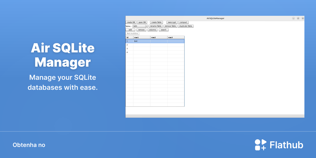 Instalar Air SQLite Manager no Linux | Flathub