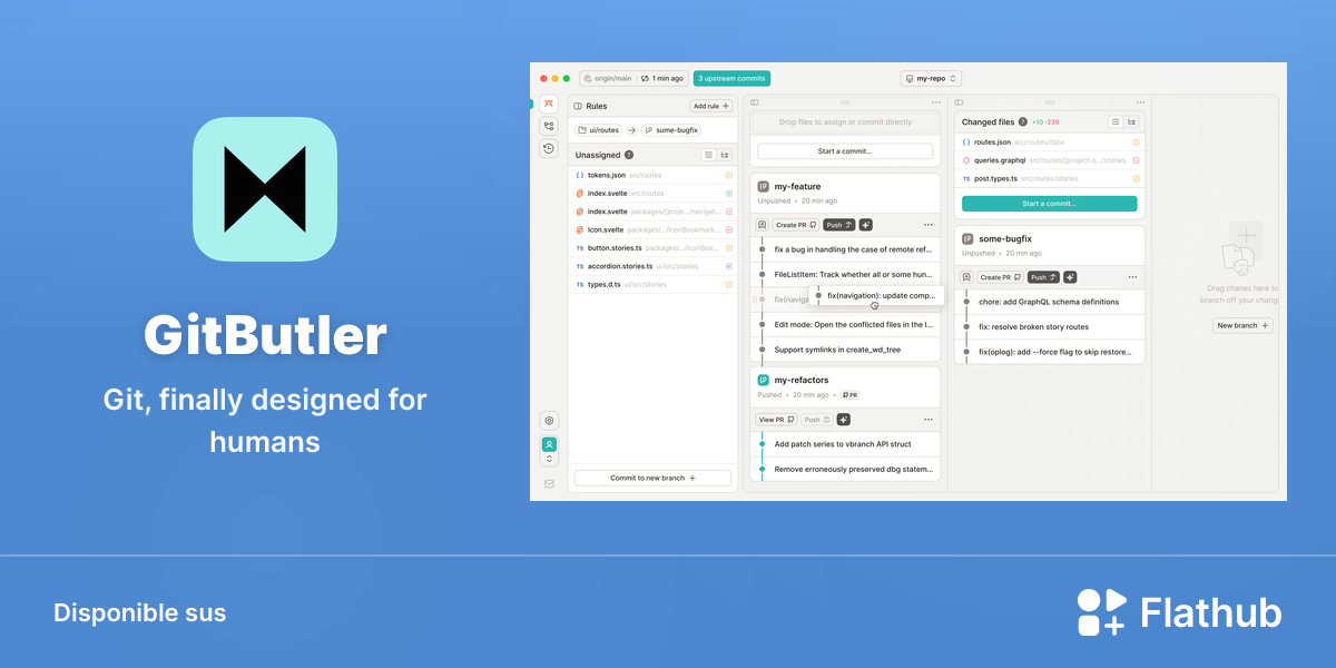 Installar GitButler sus Linux | Flathub