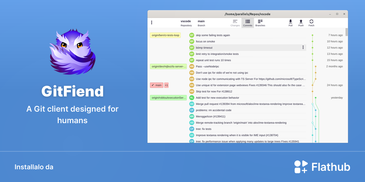 Installa GitFiend su Linux | Flathub