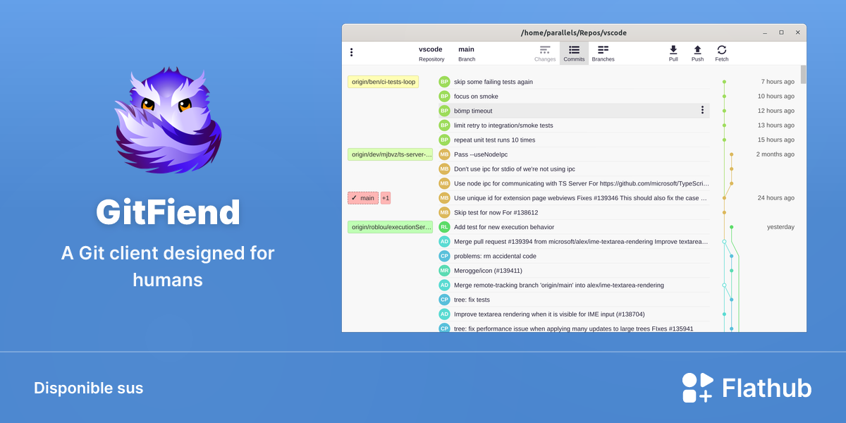 Installar GitFiend sus Linux | Flathub