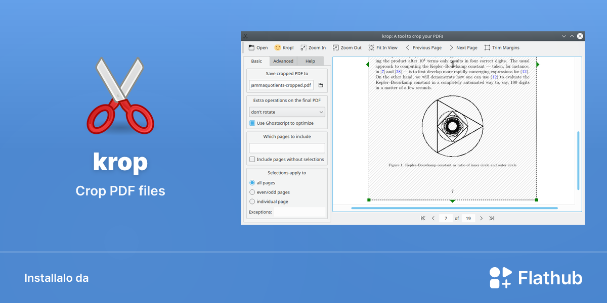 Installa krop su Linux | Flathub