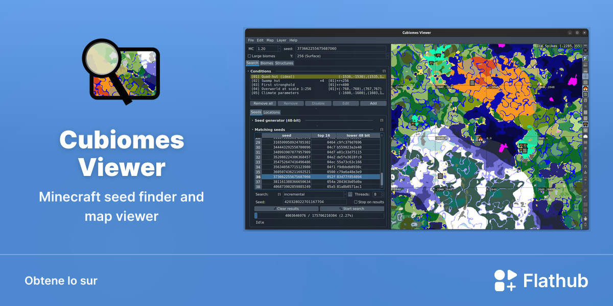 Installar Cubiomes Viewer sur Linux | Flathub