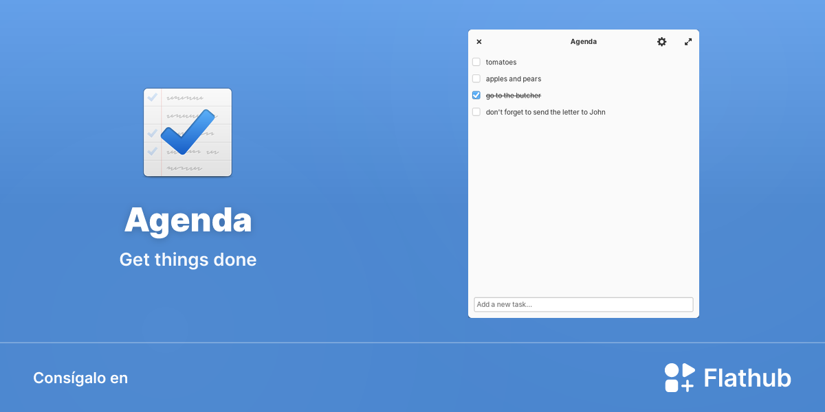 Instalar Agenda en Linux | Flathub